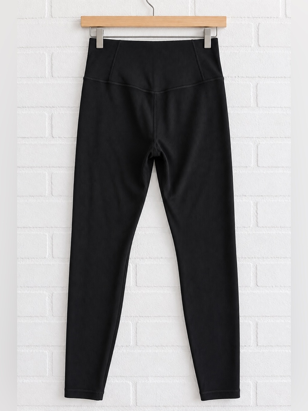Athleta Elation Ribbed Leggings S Black Ultra High Rise Yoga Lounge - Picture 5 of 10